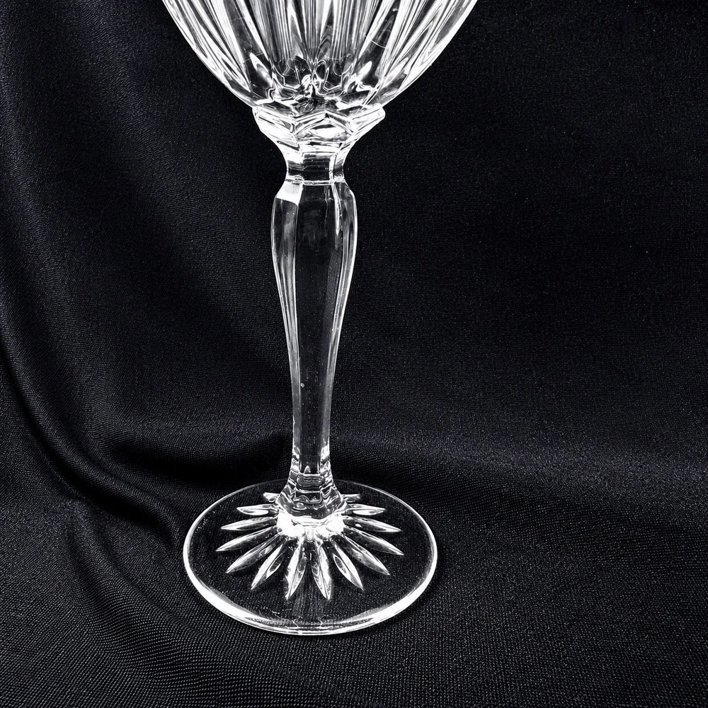 Cristal dArques-Durand Classic Water Goblets Set‎ of 3 Crystal Glass 8 1/8 Inch